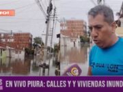 En Piura, vecinos responsabilizan a las autoridades por la inundación en sus viviendas