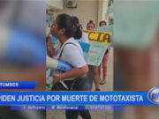 Tumbes: piden justicia por muerte de mototaxista