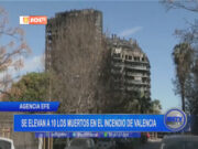 Se elevan a 10 los muertos en el incendio de valencia