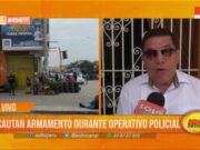 Trujillo: incautan armamento durante operativo policial en mercado La Hermelinda
