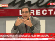 Decano del Colegio de Abogados, Yvo Hora: «El Congreso busca tomar el control de la justicia y el sistema electoral»