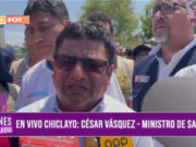 César Vásquez, ministro de Salud: “No es un fracaso la gestión del dengue”