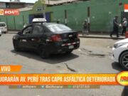 Trujillo: mejorarán Av. Perú tras capa asfáltica deteriorada