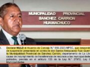La Libertad: JNE declara nulo acuerdo de Concejo que desaprobó suspensión del alcalde de Sánchez Carrión