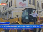 Chiclayo: alcaldesa anuncia mejoras en limpieza pública