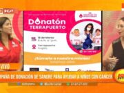 Campaña de donación de sangre para ayudar a niños con cáncer