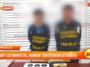 Trujillo: caen Los enanos del Jhonson con stickers extorsivos