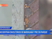 La Esperanza: encuentran envoltorios de marihuana y PBC en parque