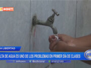 La Libertad: falta de agua es uno de los problemas en el primer día de clases