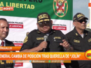 Trujillo: general cambia de posición tras querella de Jolín