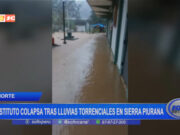 Piura: instituto colapsa tras lluvias torrenciales en sierra piurana