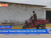 Chiclayo: mejoran transitabilidad en vía de Oyotún