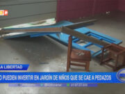 La Libertad: no pueden invertir en jardín de niños que se cae a pedazos