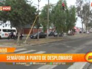 Trujillo: semáforo a punto de desplomarse