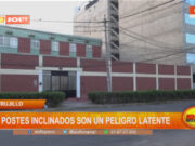 Trujillo: siete postes inclinados son un peligro latente
