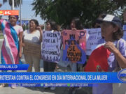 Trujillo: protestan contra el Congreso en Día Internacional de la Mujer