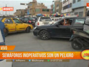 Trujillo: semáforos inoperativos son un peligro