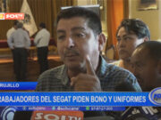 Trujillo: trabajadores del Segat piden bono y uniformes