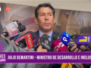 “Investigaciones contra la presidenta deben seguir su desarrollo”: Julio Demartini, ministro de Desarrollo e Inclusión Social