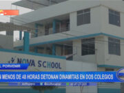El Porvenir: en menos de 48 horas detonan dinamitas en dos colegios