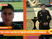 Nacional: último adiós a militar víctima de explosión de granada