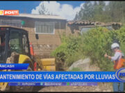 Áncash: mantenimiento de vías afectadas por lluvias