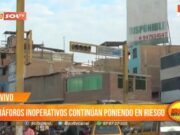 Semáforos inoperativos en Trujillo causan caos y ponen en riesgo a peatones.