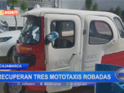 Cajamarca: recuperan tres mototaxis robadas