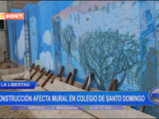 La Libertad: construcción afecta mural en colegios de Santo Domingo