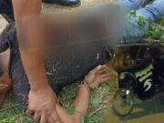 Chepén: A balazos policía detiene a delincuente que intentó robarle su moto frente a su hijo