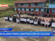 Cajamarca: escolares piden construcción de colegio