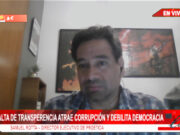 Samuel Rotta de ProÉtica: “presidenta debe decir la verdad ante la Fiscalía para acabar con la crisis”