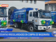 Huaraz: presuntas irregularidades en compra de maquinaria