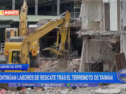 Continúan labores de rescate tras el terremoto de Taiwán