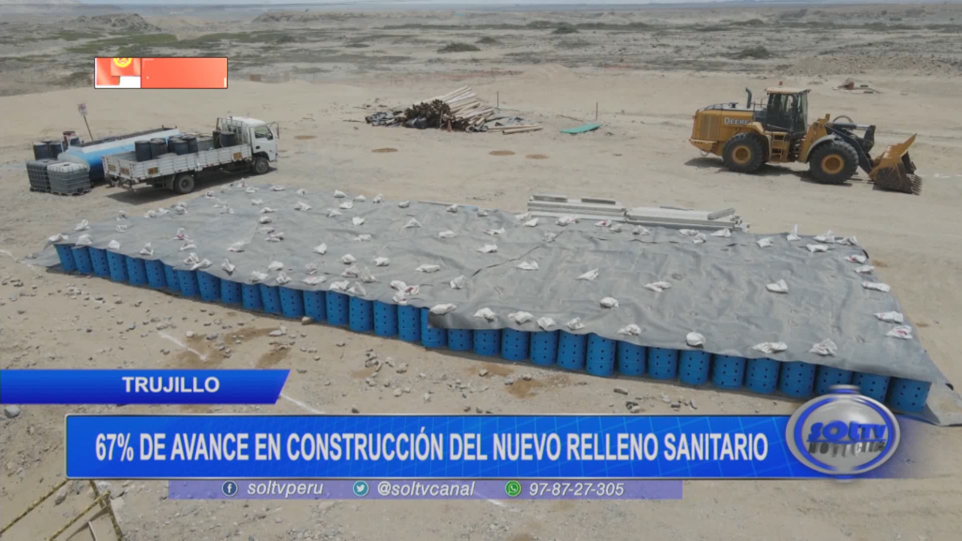Trujillo: 67% de avance en construcción del nuevo relleno sanitario
