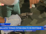Piura: a balazos, Ternas evitan asalto en restobar