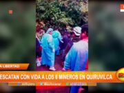 La Libertad: rescatan con vida a seis mineros en Quiruvilca