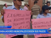 Chiclayo: trabajadores municipales exigen sus pagos
