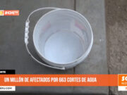 Norte: un millón de afectados por 663 cortes de agua