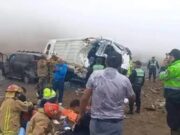 Huaral: dos muertos y varios heridos deja choque múltiple en el Pasamayo