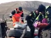 La Oroya: cuatro muertos y 36 heridos deja choque entre bus y tren de carga