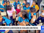 Trujillo: complementan alimentación de escolares con frutas
