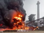La Libertad : Fuerte incendio en empresa azucarera Casa Grande