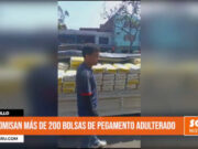 Trujillo: decomisan más de 200 bolsas de pegamento adulterado