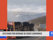 Cajamarca: afectados por derrame de ácido clorhídrico