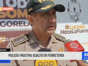 Chiclayo: policía frustra asalto en ferretería