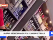 Chiclayo: graban a sereno comprando licor en horario de trabajo