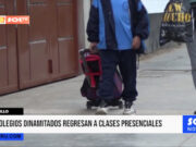 Trujillo: colegios dinamitados regresan a clases presenciales
