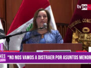 ”No vamos a distraernos por asuntos menores”: Dina Boluarte, presidente del Perú
