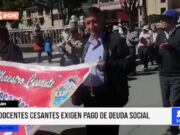 Áncash: docentes cesantes exigen pago de deuda social